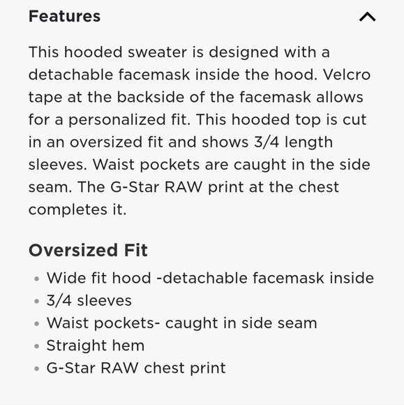 G-star raw oversized hoodie in Asfalt color - Picture 5 of 10